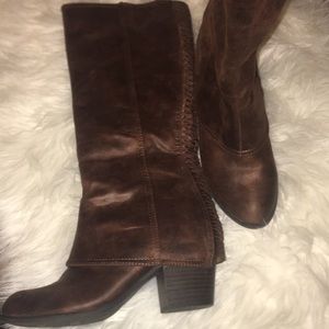 Fergie brown tall brown boots